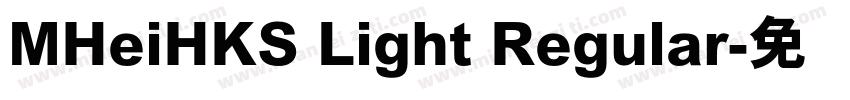 MHeiHKS Light Regular字体转换